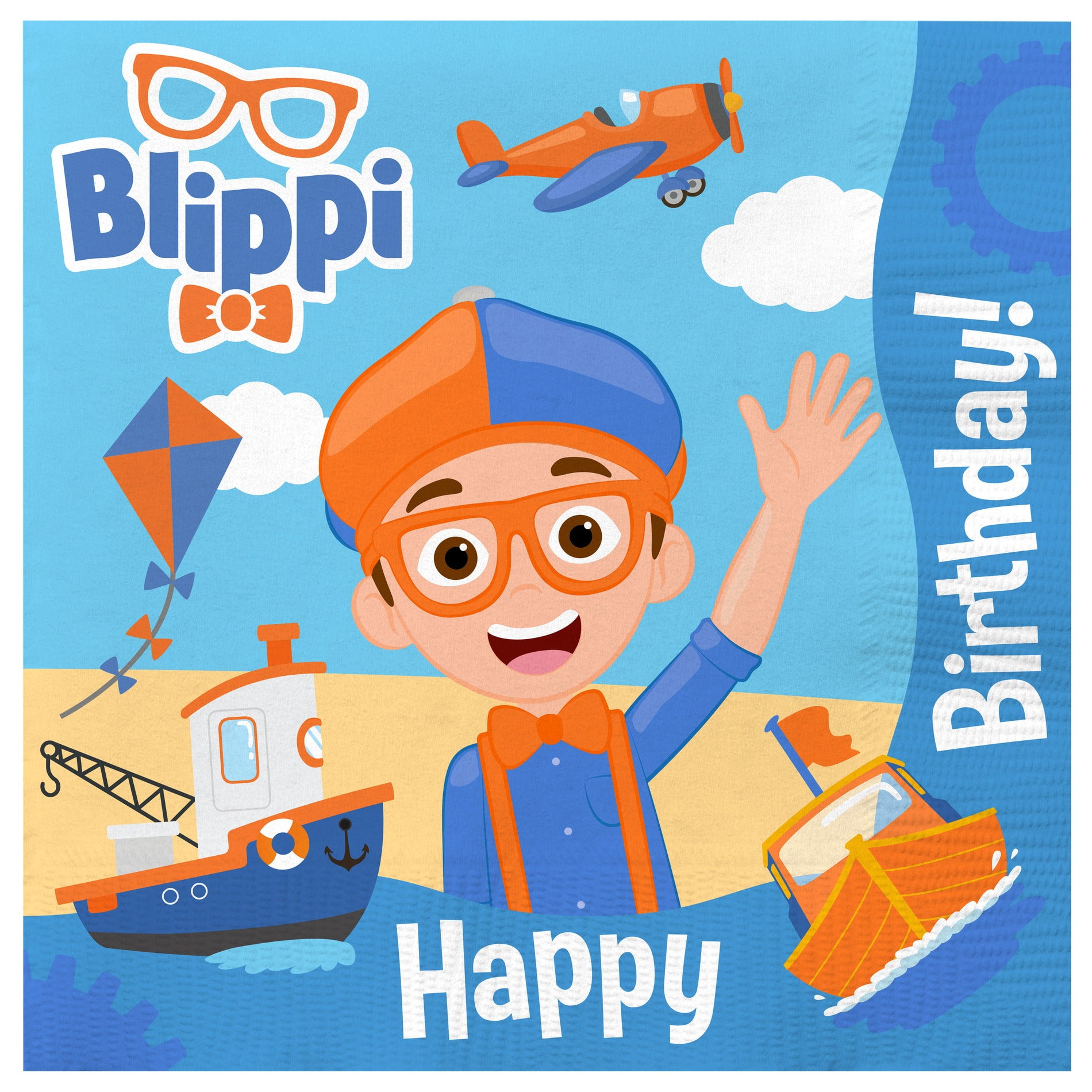 Blippi Party Napkins Vehicle Blippi Party Supplies
