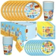 thumbnail image 1 of Blippi Party Tableware Deluxe Set for 24 Guests, 1 of 9