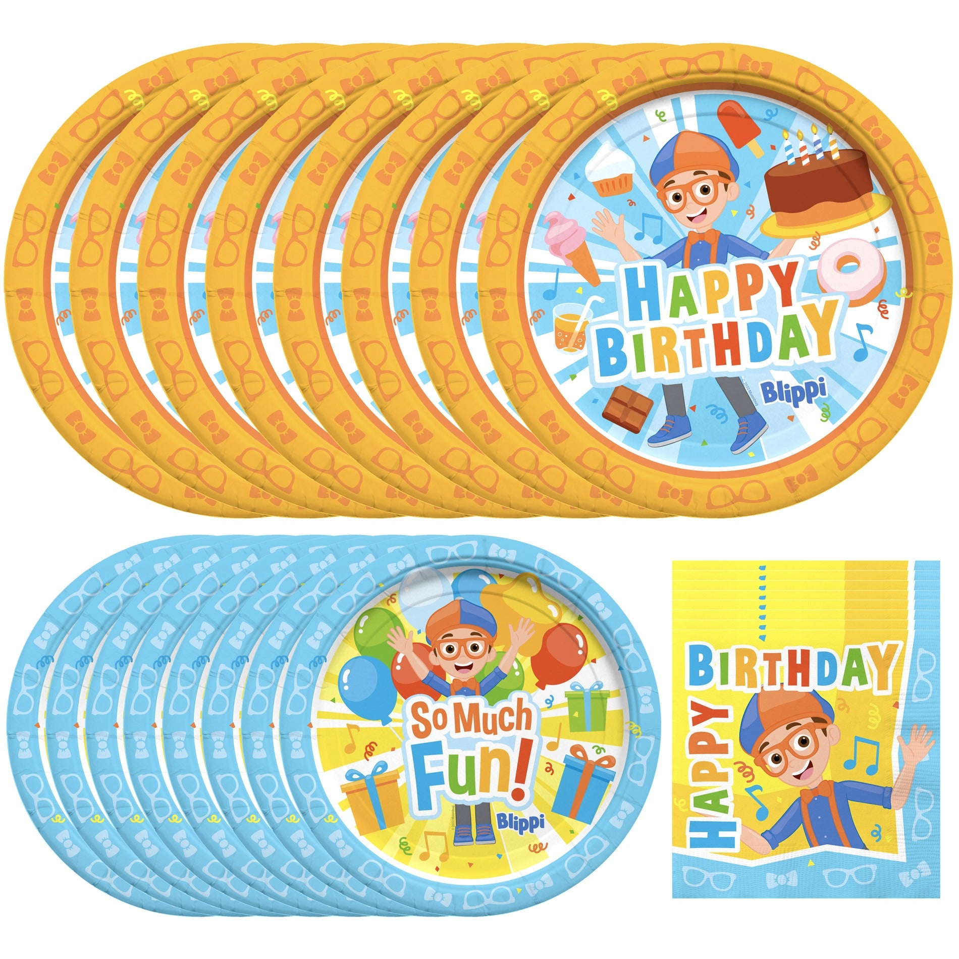 Blippi Party Tableware Starter Set for 16 Guests - Walmart.com