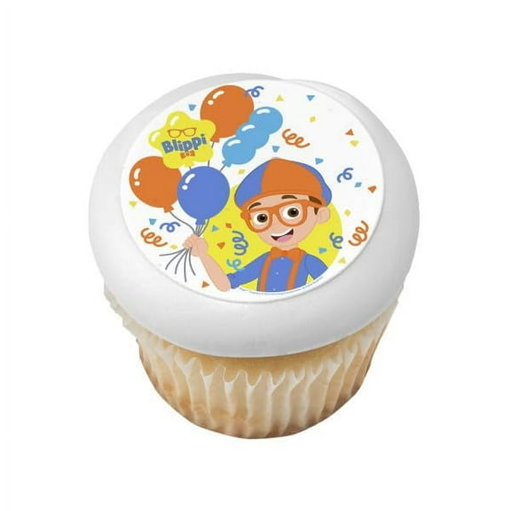 Blippi PhotoCake Edible Cake Topper Icing Image, (3 Inch Rounds (6 per Sheet))