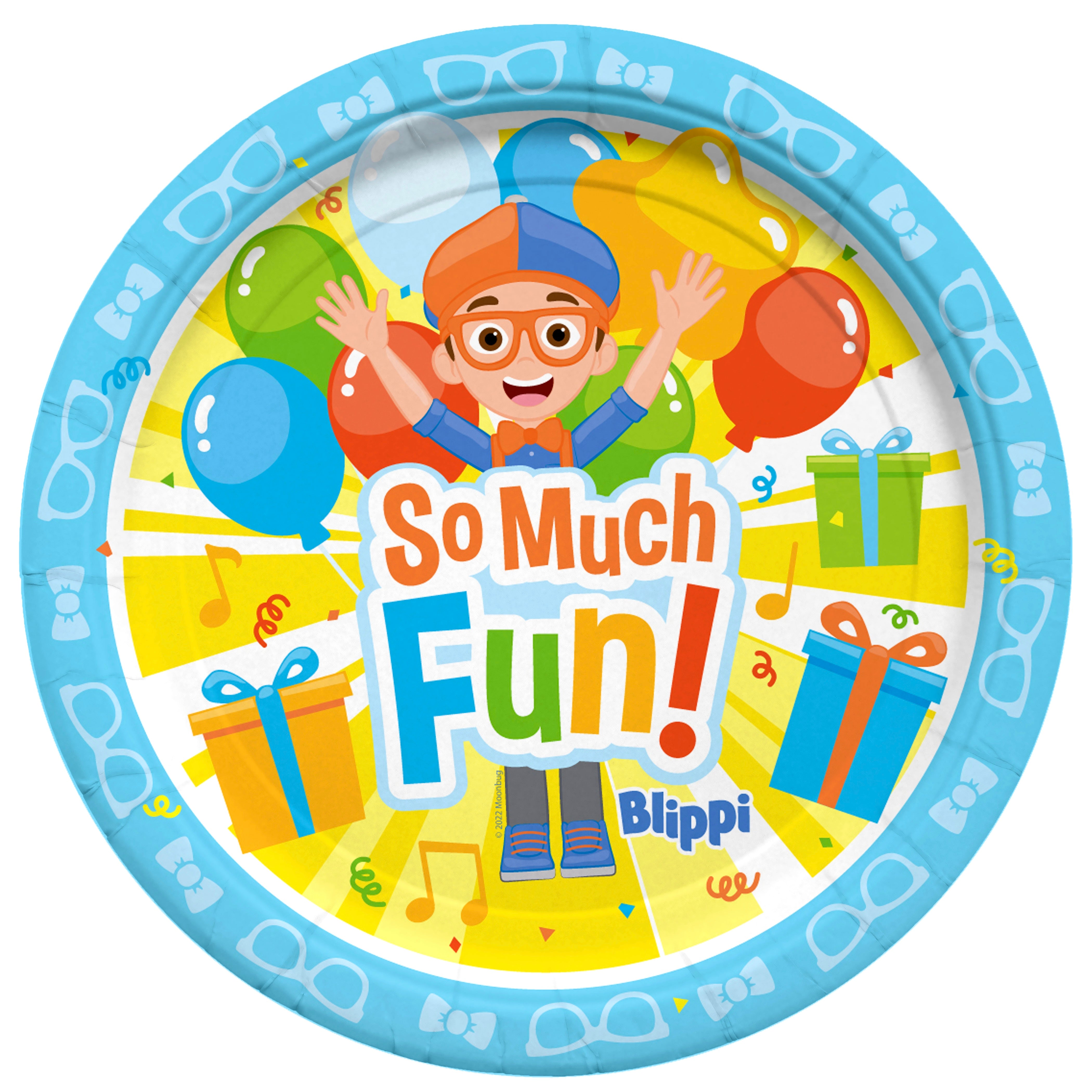 Blippi Plates 7in Blippi Party Supplies