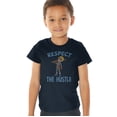 thumbnail image 1 of Blippi Respect the Hustle Kids T Shirt (4) for Toddler Boys and Girls, Navy, 1 of 3