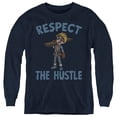 thumbnail image 1 of Blippi Respect the Hustle Youth Long Sleeve T Shirt, Navy, X-Large, 1 of 3