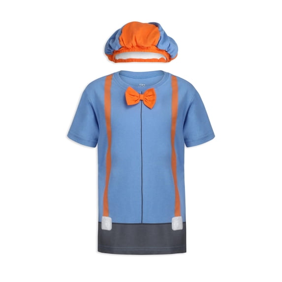 Blippi Roleplay T- Shirt and Hat Set (Boys), 2 Piece, Sizes 2T-8