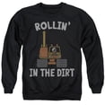 thumbnail image 1 of Blippi Rollin' in the Dirt Unisex Adult Crewneck Sweatshirt, Black, Large, 1 of 3