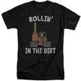 thumbnail image 1 of Blippi Rollin' in the Dirt Unisex Adult Tall T Shirt (X-Large) Black, 1 of 3