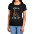 thumbnail image 1 of Blippi Rollin' in the Dirt Women's T Shirt, Black, X-Large, 1 of 4