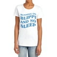 thumbnail image 1 of Blippi Running on Blippi and No Sleep Women's T Shirt, White, Medium, 1 of 4