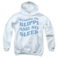 thumbnail image 1 of Blippi Running on Blippi and No Sleep Youth Kids Boy/Girls Pull-Over Hoodie, White, Small, 1 of 4