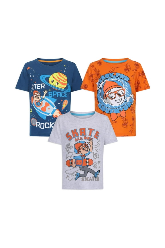 Short Sleeve T-Shirt (Boys), 3 Pack, Sizes 2T-7