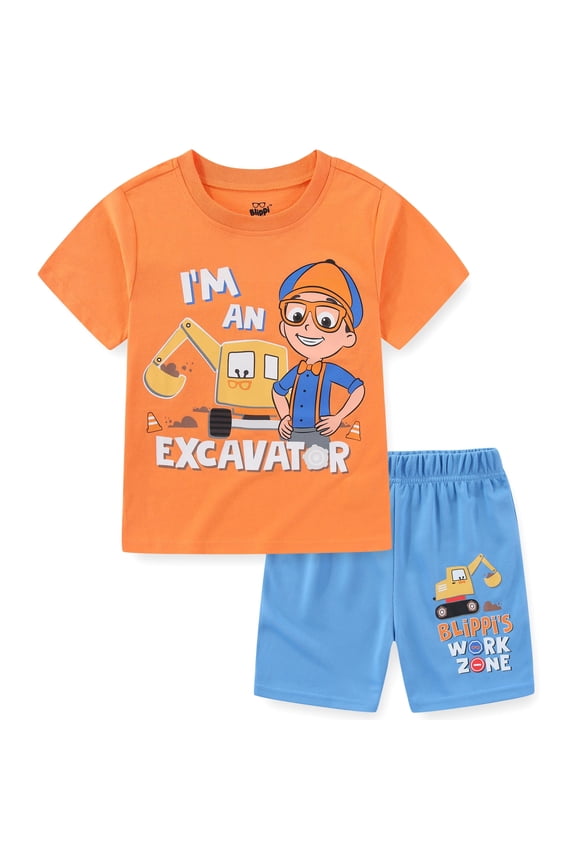 Short Sleeve T-Shirt and Mesh Short Set (Boys), 2 Piece Set, Sizes 2T-6