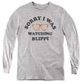thumbnail image 1 of Blippi Sorry I was Watching Blippi Youth Long Sleeve T Shirt, Athletic Heather, Medium, 1 of 3