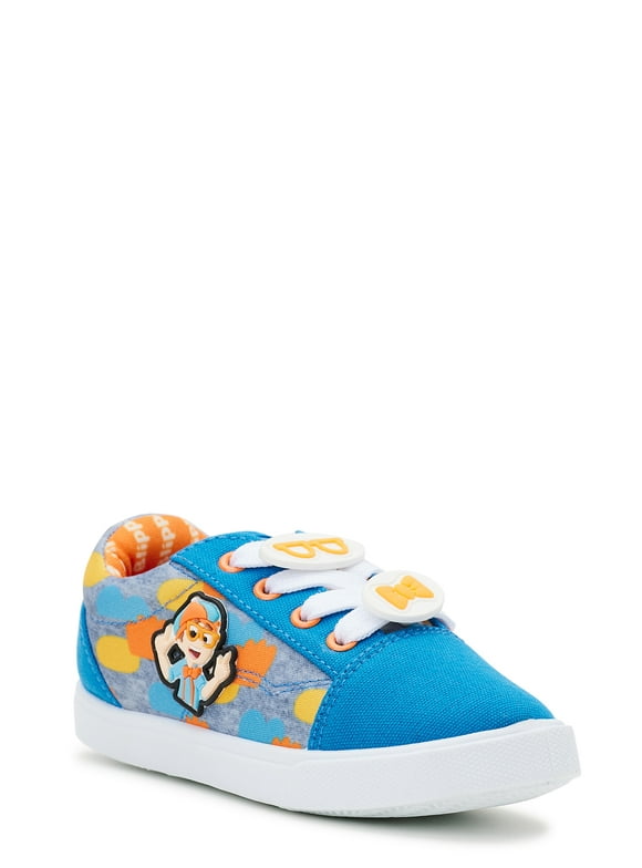 Blippi Toddler Boys Lace Up Low Top Sneaker, Sizes 5-10