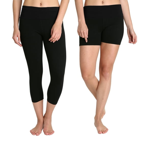 Blis Women's Active 2pk Yoga Capri and Yoga Short