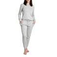 thumbnail image 1 of Blis Women's and Women's Plus Sleep Long Sleeve Pajama Jogger Set, 1 of 3