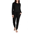 thumbnail image 1 of Blis Women's and Women's Plus Sleep Long Sleeve Pajama Jogger Set, 1 of 3