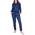 thumbnail image 1 of Blis Women's and Women's Plus Sleep Long Sleeve Pajama Jogger Set, 1 of 3