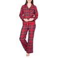 thumbnail image 1 of Blis Women's and Women's Plus Sleep Long Sleeve Pajama Pant Set, 1 of 3