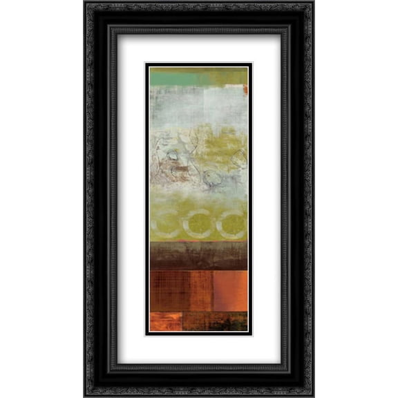 Bliss 2x Matted 14x24 Black Ornate Framed Art Print by PI Studio