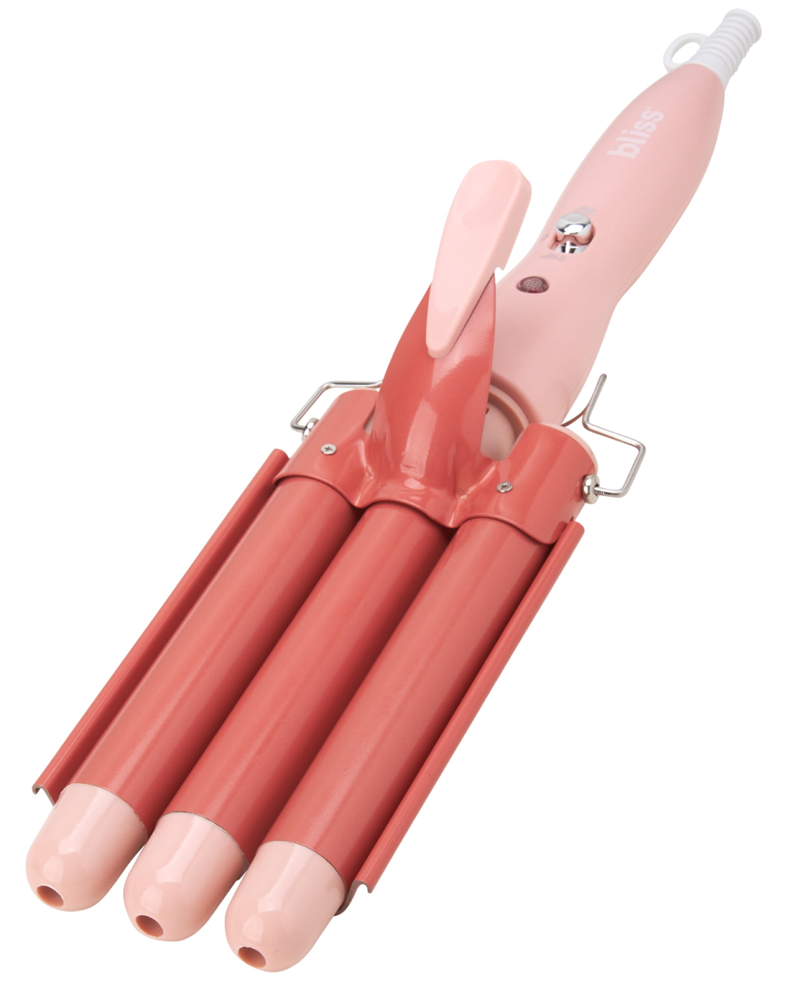 Bliss 3 Barrel Curling Iron Adjustable Temperature Crimper Hair Tool Beach Waver Curling