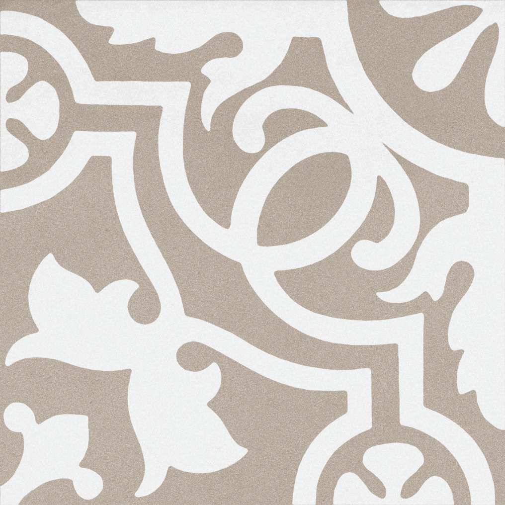 Bliss Victorian Beige 8-in. Encaustic Spanish/Moroccan Patterned Glazed Porcelain Wall & Floor Tile