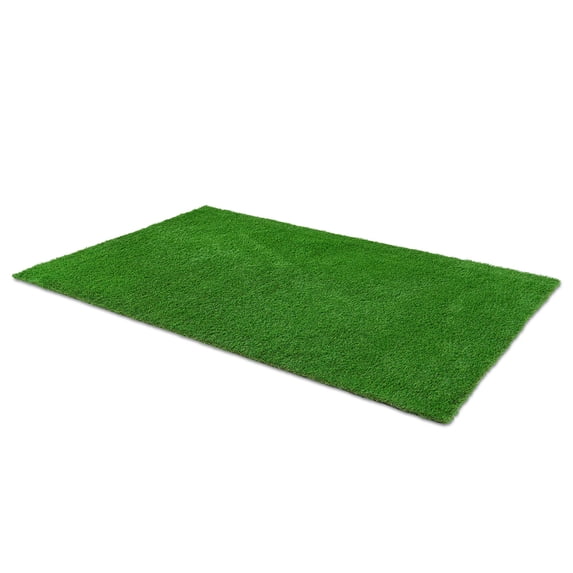 Bliss Artificial Grass Rug, Indoor/Outdoor Versatile Mat, Easy Clean Drainage - 6.5' x 10'