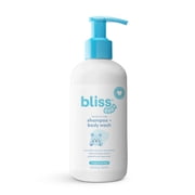 Bliss Baby Shampoo & Wash, Premium 2-in-1, For Babies, Kids & Adults with Sensitive Skin - Pediatrician Approved - Dermatologist Tested - Vegan, Fragrance-Free - 8 fl oz