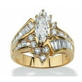thumbnail image 1 of Bliss Band Geometric Gold Plated Engagement Ring, Stainless Steel, 1 of 1