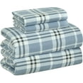 thumbnail image 1 of Bliss Casa Flannel Bed Sheets – 100% Cotton, Double Brushed for Extra Softness – Warm & Cozy All-Season Comfort – Deep Pockets – 3-Piece Twin Sheet Set (Casa), 1 of 7