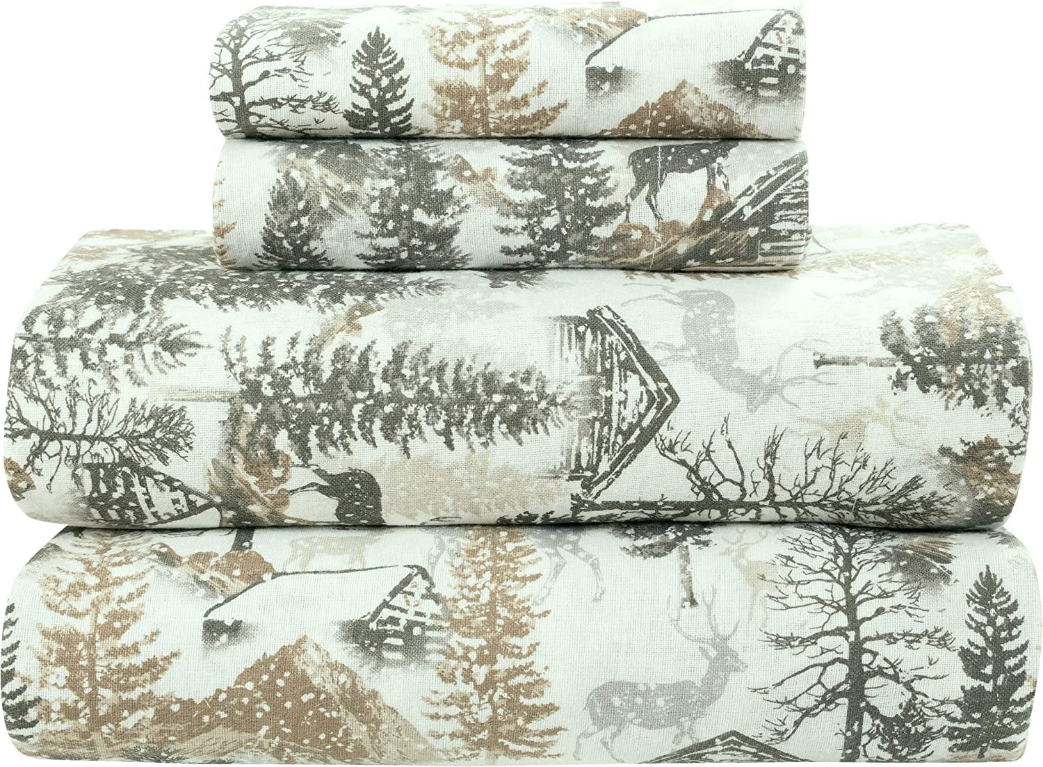 Bliss Casa 3 Piece 100 Cotton Flannel Sheet Set Twin High GSM Deep