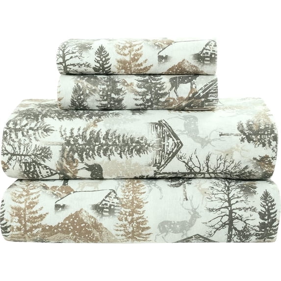 Bliss Casa 3 Piece 100% Cotton Flannel Sheets Twin Size Bed Set - Warm & Extra Soft - Deep Pockets, Breathable, All Seasons Comfy - Double Brushed Bed Sheet