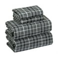 thumbnail image 1 of Bliss Casa 4-Piece 100% Cotton Flannel Bed Set for Full Size - Unisex Adult, Soft, All-Season, 1 of 8