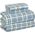 thumbnail image 1 of Bliss Casa Flannel Bed Sheets – 100% Cotton, Double Brushed for Extra Softness – Warm & Cozy All-Season Comfort – Deep Pockets – 3-Piece Twin Sheet Set (Casa), 1 of 4