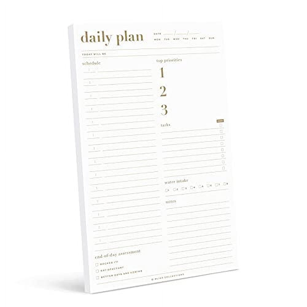 Bliss Collections Daily Planner Metallic Gold Calendar Scheduler
