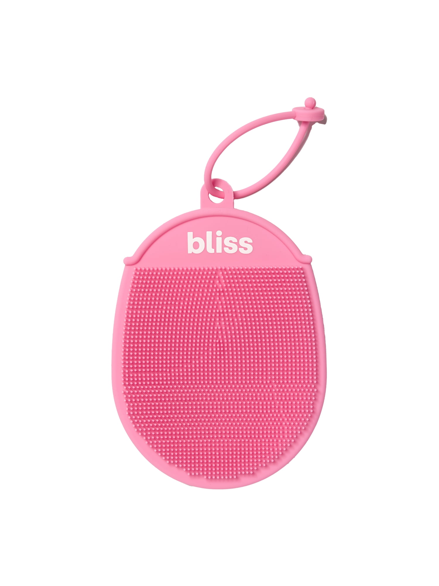 Bliss Pink Dual-Sided Super Scrubby Silicone Body Mitt Bath Brush, Exfoliating Body Loofah, All Ages