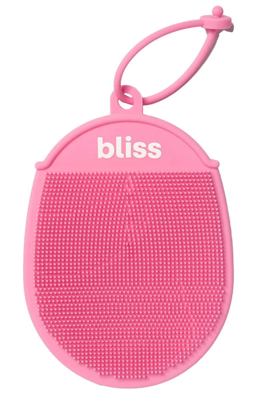 Bliss Dual-Sided Super Scrubby Silicone Body Mitt Exfoliating Bath Brush, Body Loofah, Pink