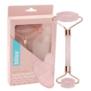 Bliss Gua Sha and Facial Roller - Beauty Spa Grade Self Care Massager Tool Set, Size One Size, Rose, 2-Pack