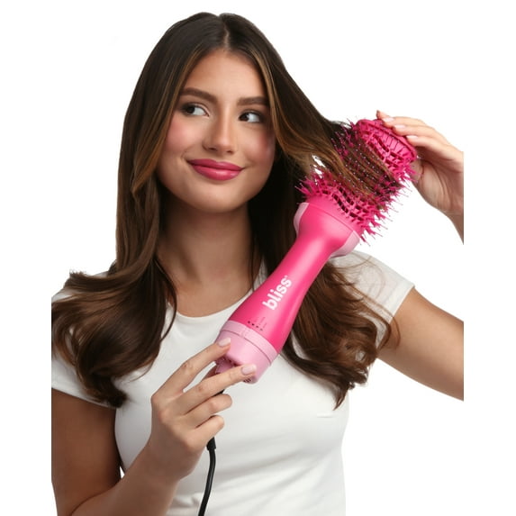Bliss Hair Dryer Brush - One Step Styling Thermal Blowout Brush Hair Dryer - Hair Volumizer Blow Dryer Heated Round Brush