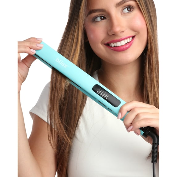Bliss Hair Straightener - Titanium Ionic Professional Hair Straightening Iron - Moisture Locking and Easy Styling Flat Iron