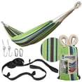 thumbnail image 1 of Bliss Hammocks 40"W Single Hammock with Rope Loops & Tree Straps, 220 lb, Country Club, 1 of 13