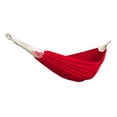 thumbnail image 1 of Bliss Hammocks Double Hammock in a Bag w/ Hand-woven Rope loops - Red, 77" L x 60" W, 1 of 5