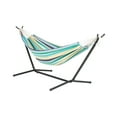 thumbnail image 1 of Bliss Hammocks Double Hammock w/ Space Saving 9ft. Stand & Premium Carry Bag - Country Club Stripe, 78" L x 60" W, 1 of 7