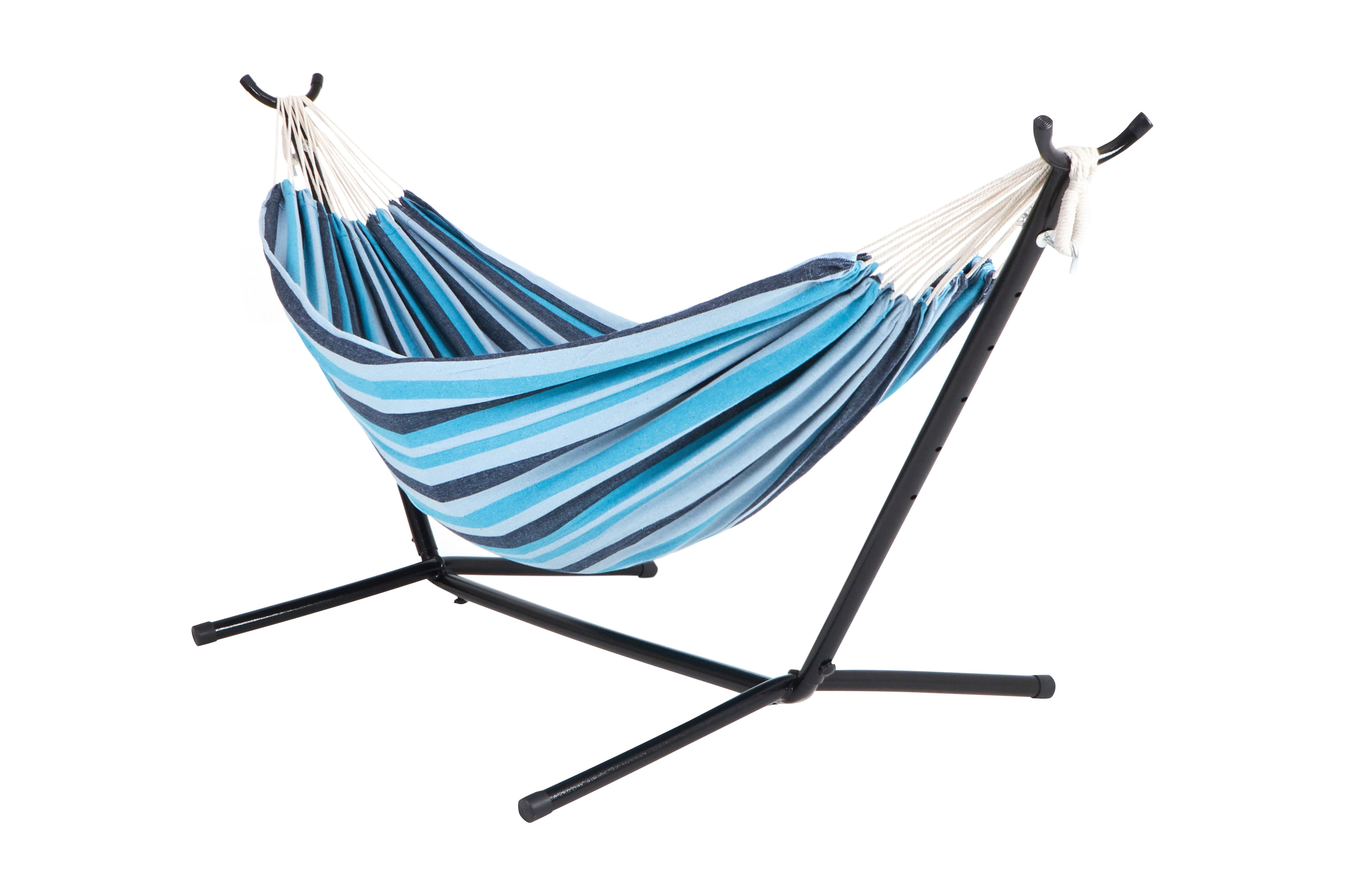 Bliss Hammocks Double Hammock w/ Space Saving 9ft. Stand & Premium