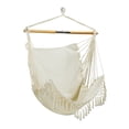 thumbnail image 1 of Bliss Hammocks Island Rope Fringed Hammock Chair W/ Spreader Bar, 40-inch Wide, 250 lb. Capacity, 1 of 6