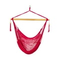 thumbnail image 1 of Bliss Hammocks Island Rope Hammock Chair W/ Spreader Bar - Red, 60" L x 40" W, 1 of 7