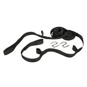 Bliss Hammocks Polyester Hammock Suspension System in Black, Each Strap Holds 300 lbs