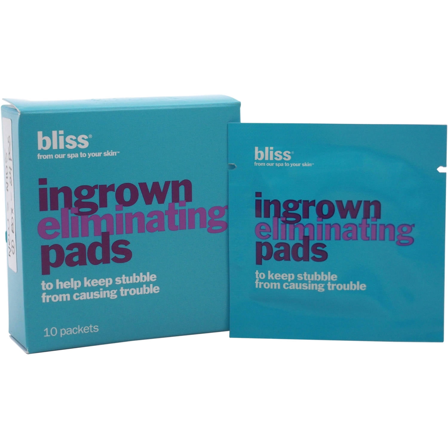 Bliss(ブリス)セレブご愛用ingrown eliminating pads脱毛パッド Bliss Ingrown Eliminating Pads for Unisex, 10 count