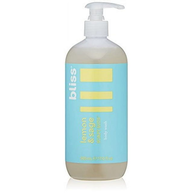 Bliss Lemon & Sage Soapy Suds Body Wash Gentle & Hydrating 17oz