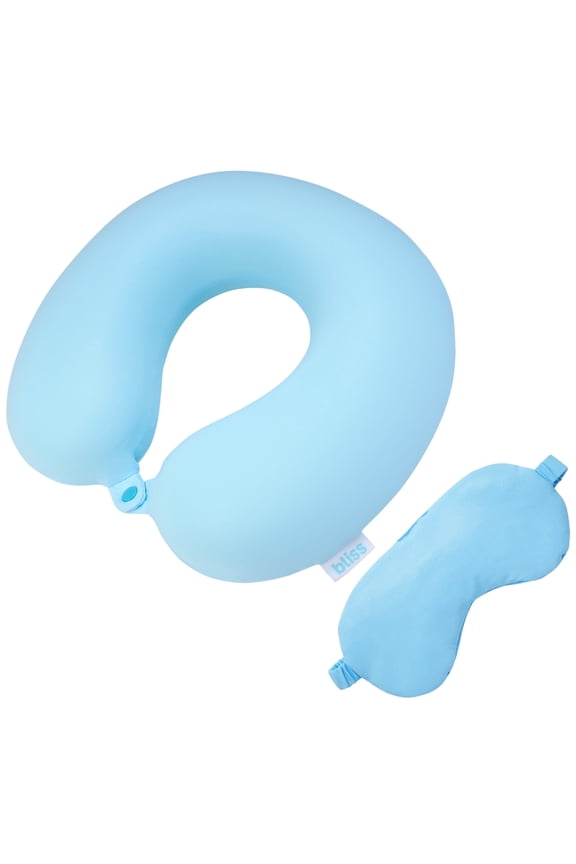 Memory Foam Neck Pillow - Soft U-Shaped Neck Support Travel Pillow with Washable Cover