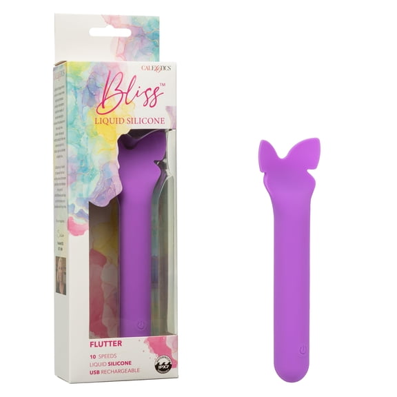 CalExotics Bliss Liquid Silicone Flutter Clitoral Vibrator for Women - SE-0569-55-3